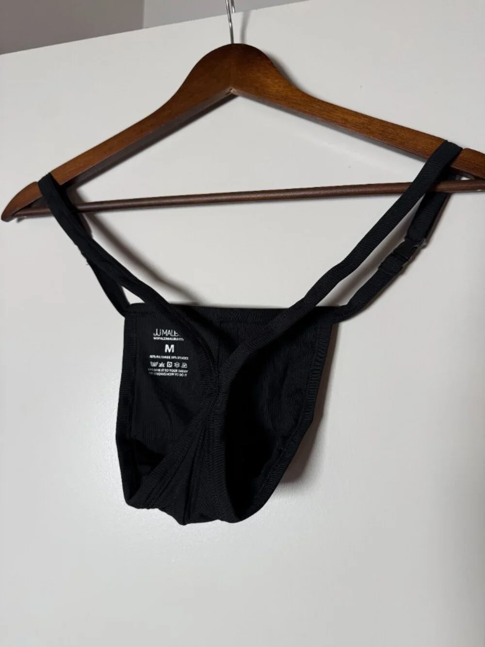 JJ Malibu: G String V Back Jockstrap - Midnight Black